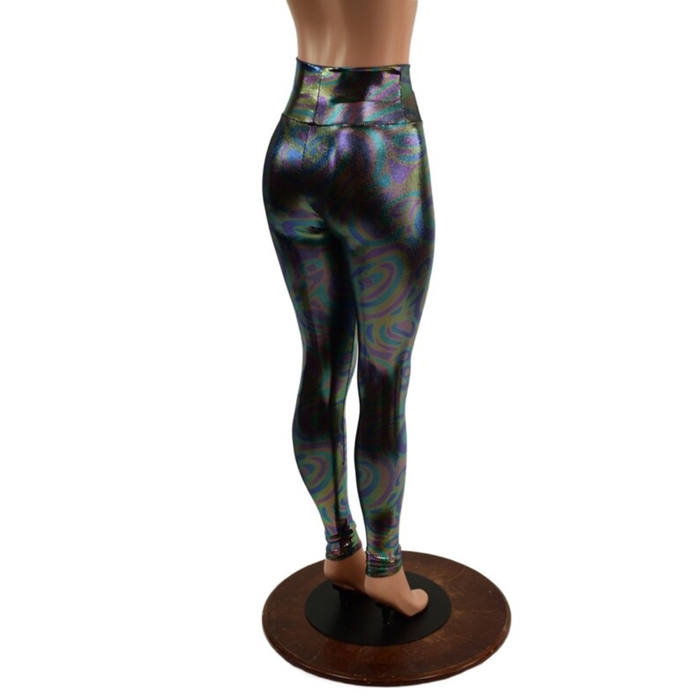 American Apparel Iridescent High-Waisted Leggings new